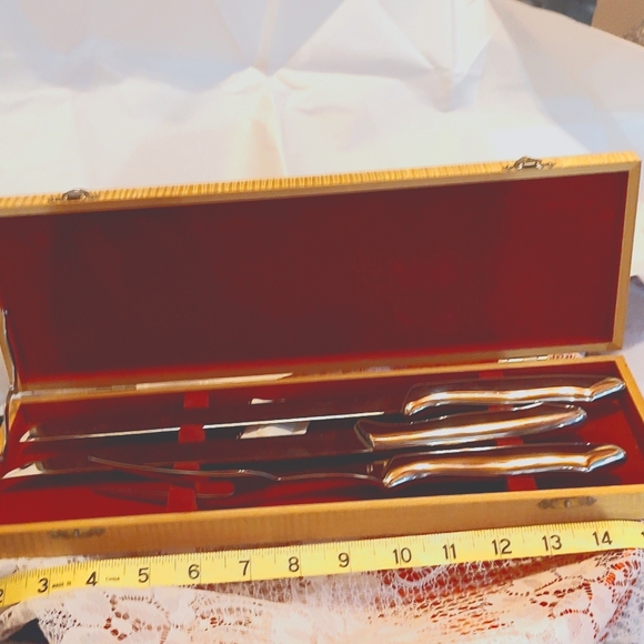 Japanese Carving Set with Wood Case - Picture 1 of 5